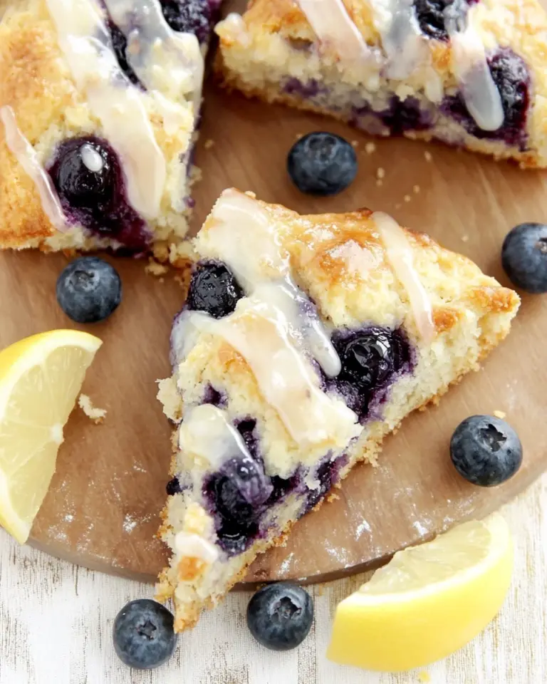 Almond Flour Lemon Blueberry Scones