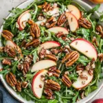 Apple Arugula Salad with Maple Pecans