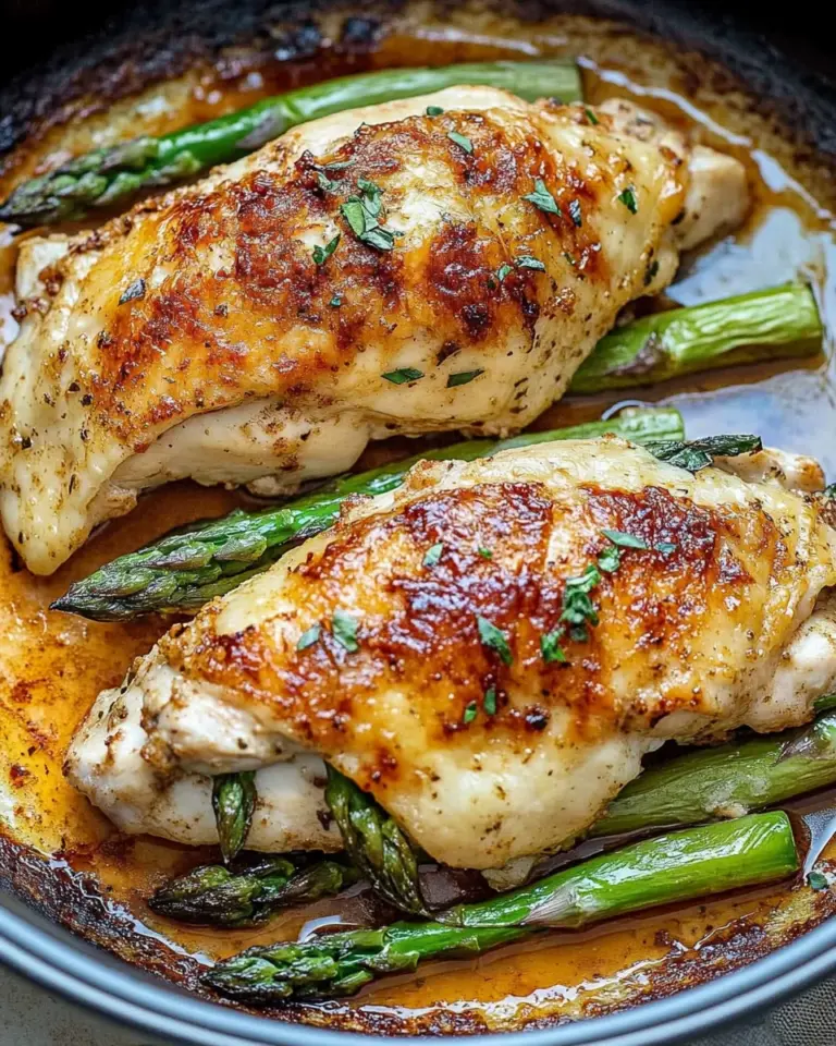 Asparagus Stuffed Chicken Fillet