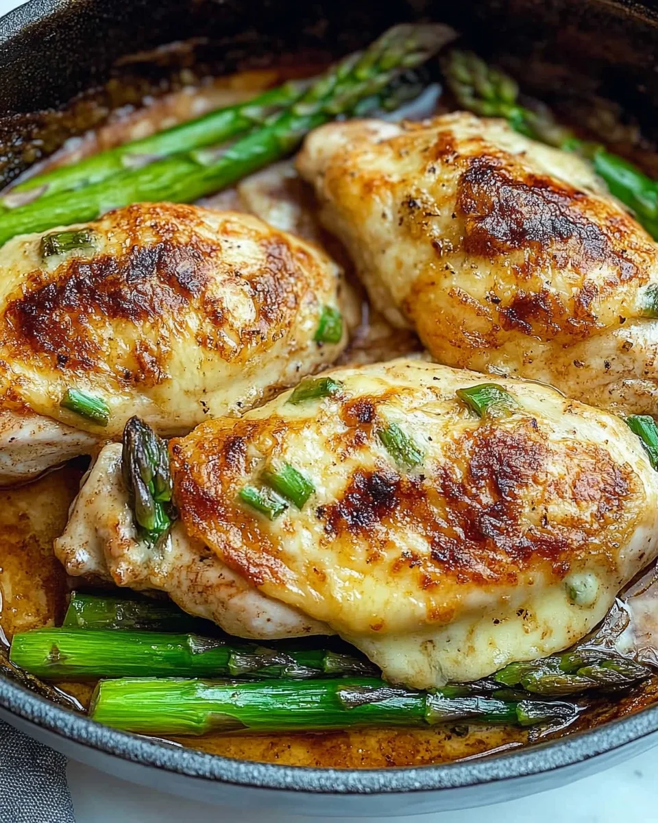 Asparagus Stuffed Chicken Fillet Asparagus