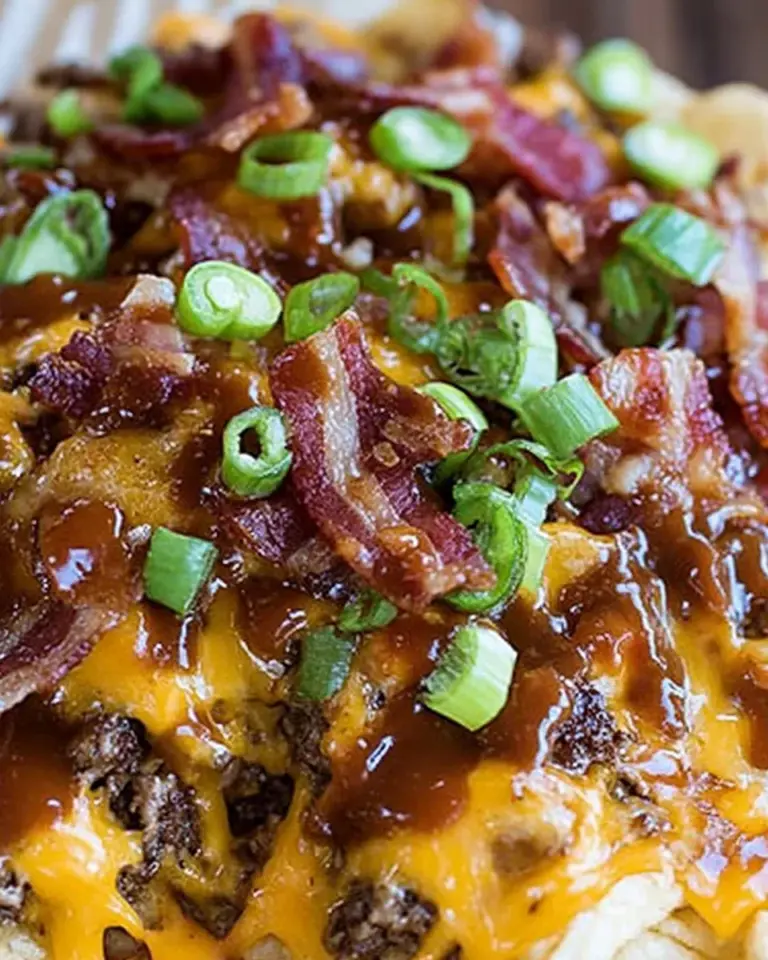 BBQ Bacon Cheeseburger Nachos