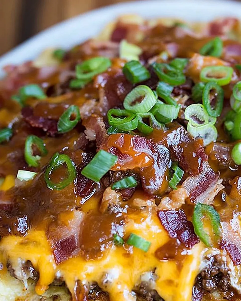 BBQ Bacon Cheeseburger Nachos BBQ