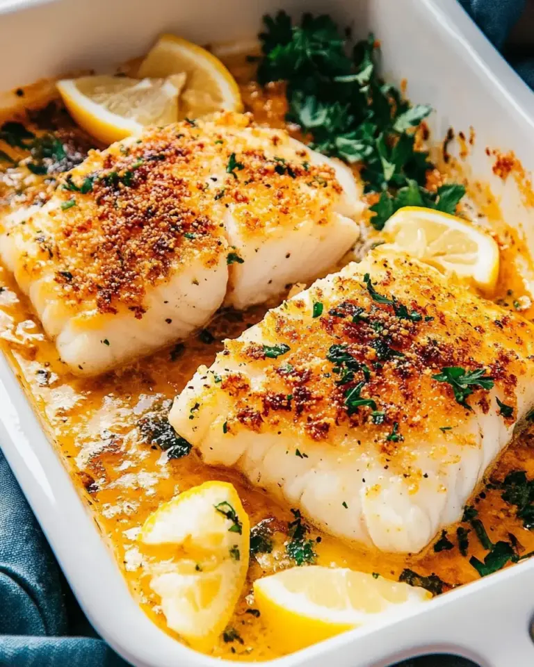 Baked Cod with Lemon