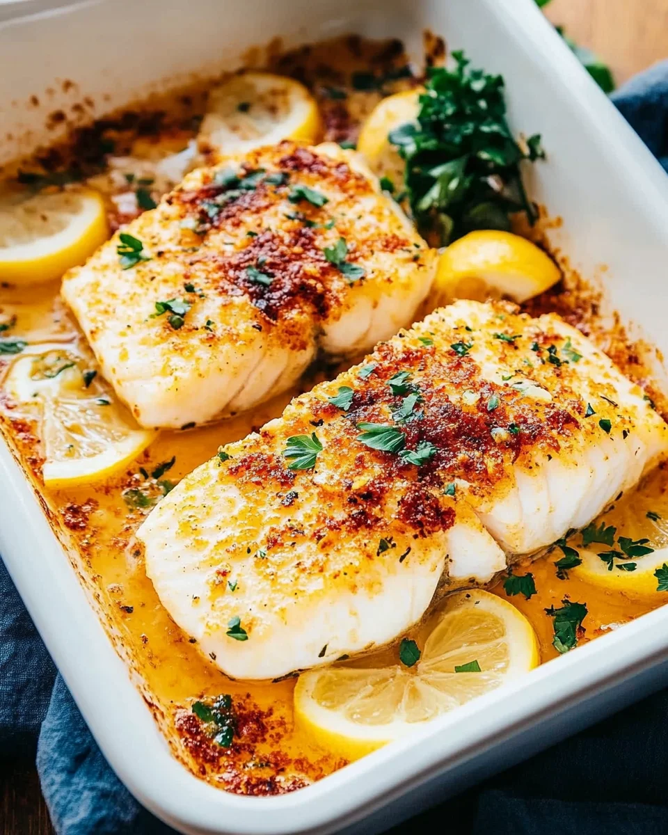 Baked Cod with Lemon Baked