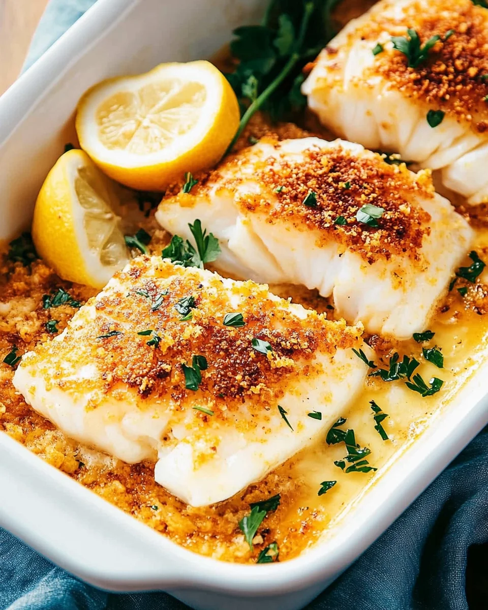 Baked Cod with Lemon Baked