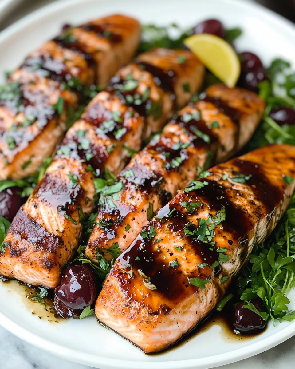 Balsamic Glazed Salmon Balsamic