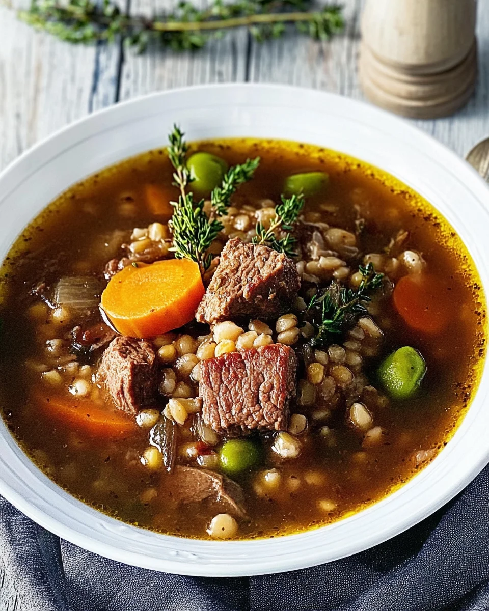 Beef Barley Soup Beef