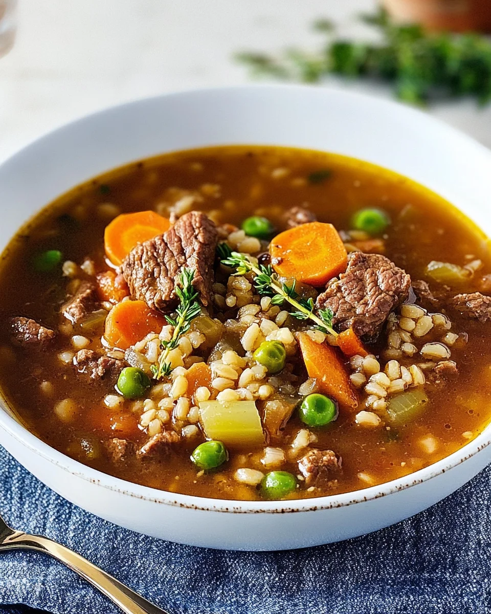 Beef Barley Soup Beef