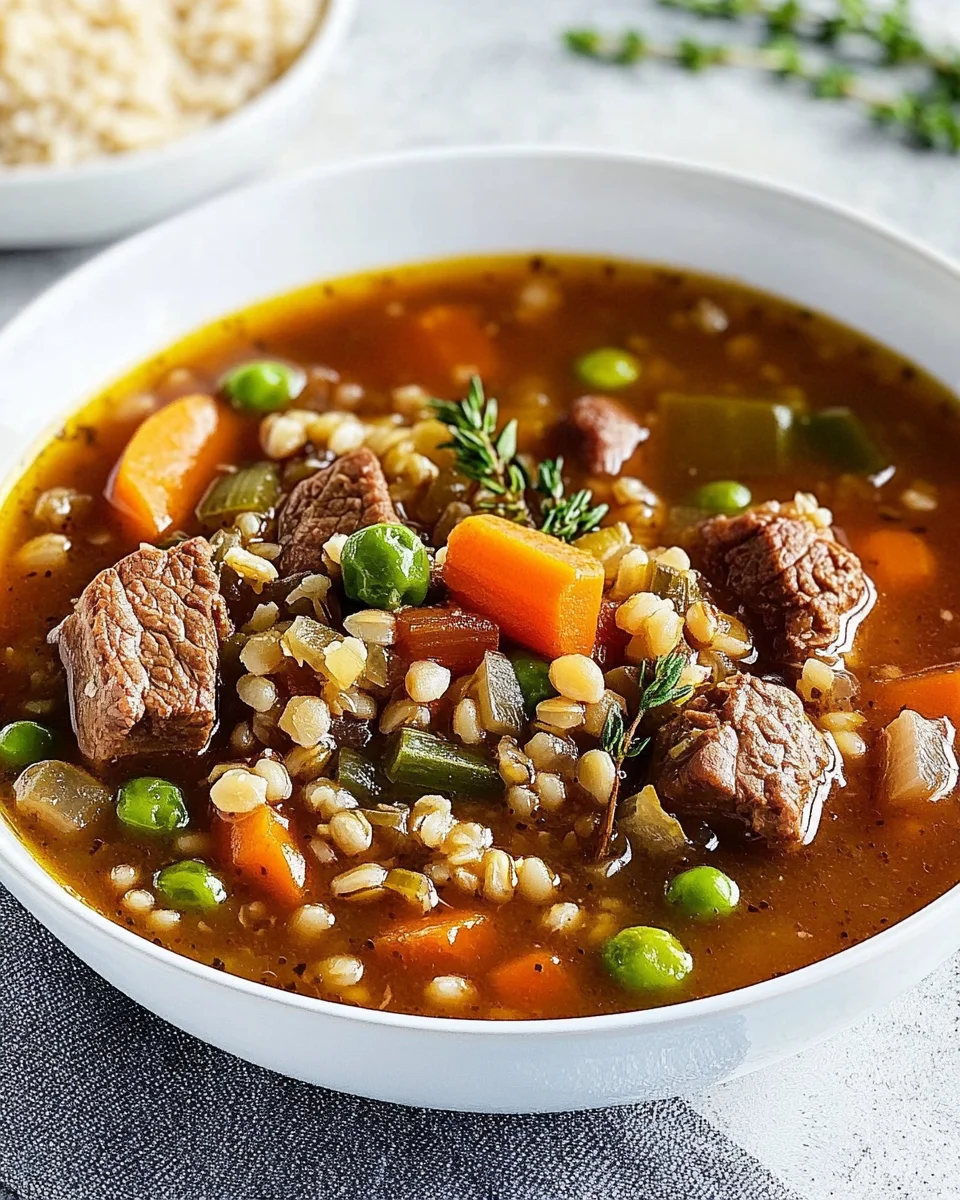 Beef Barley Soup Beef