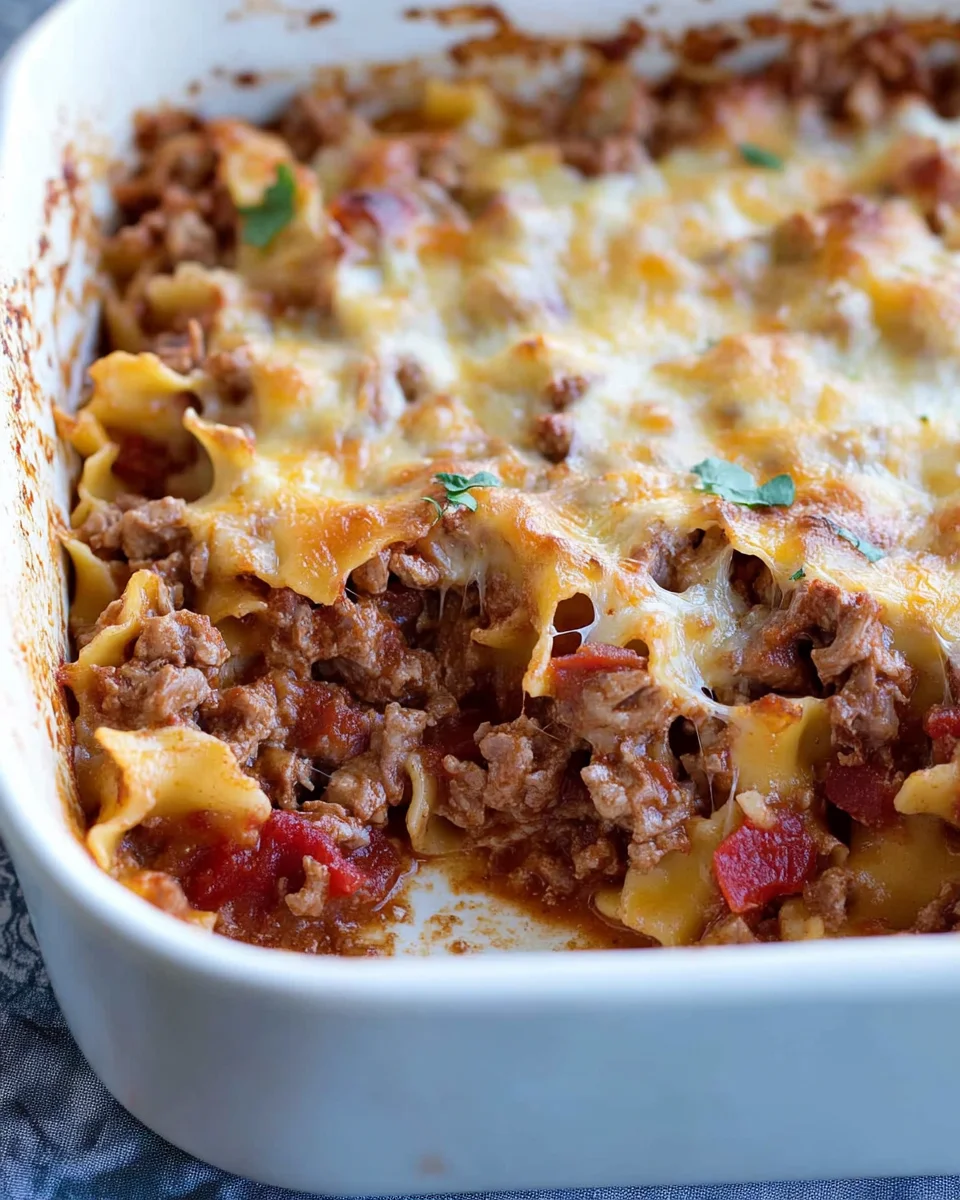 Beef Lombardi Casserole Beef