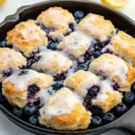 Blueberry Biscuits with Lemon Glaze