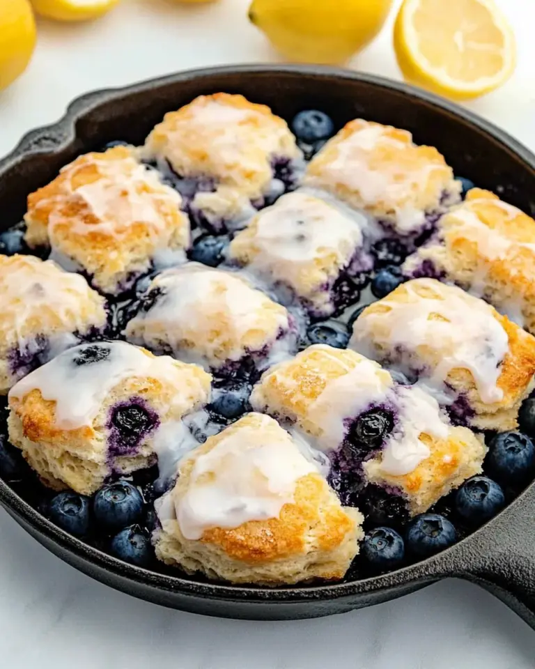 Blueberry Biscuits with Lemon Glaze