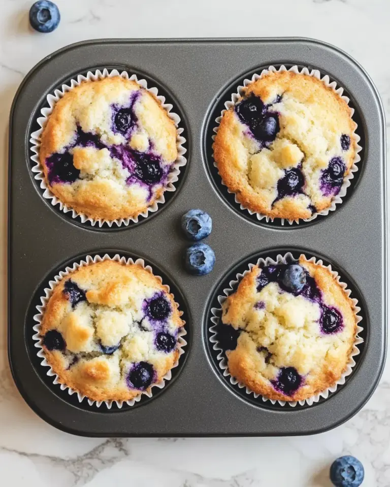 Blueberry Cottage Cheese Muffins