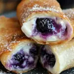Blueberry Cream Cheese Egg Rolls