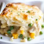 Cheddar Biscuit Topped Harvest Chicken Pot Pie