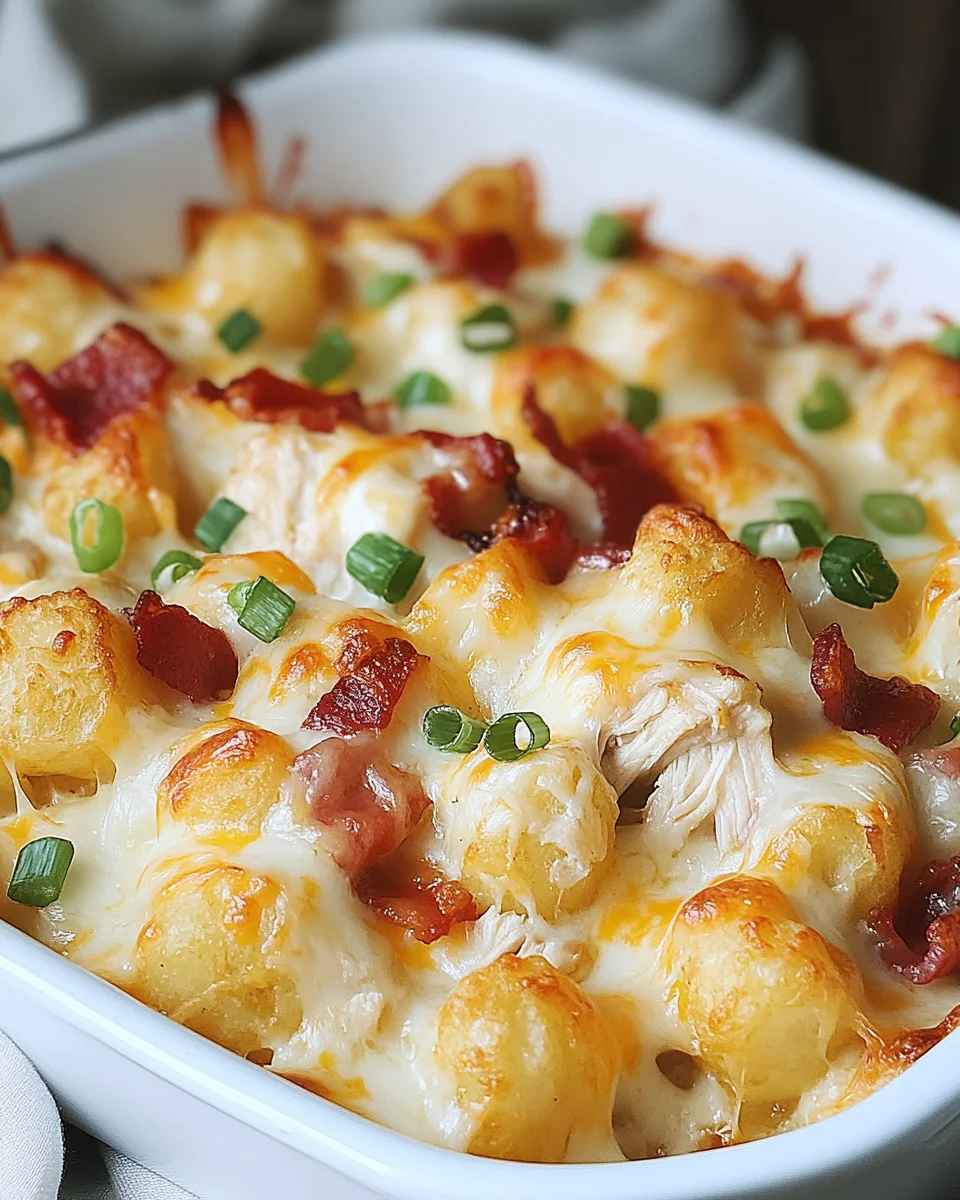 Chicken Bacon Ranch Tater Tot Casserole Chicken