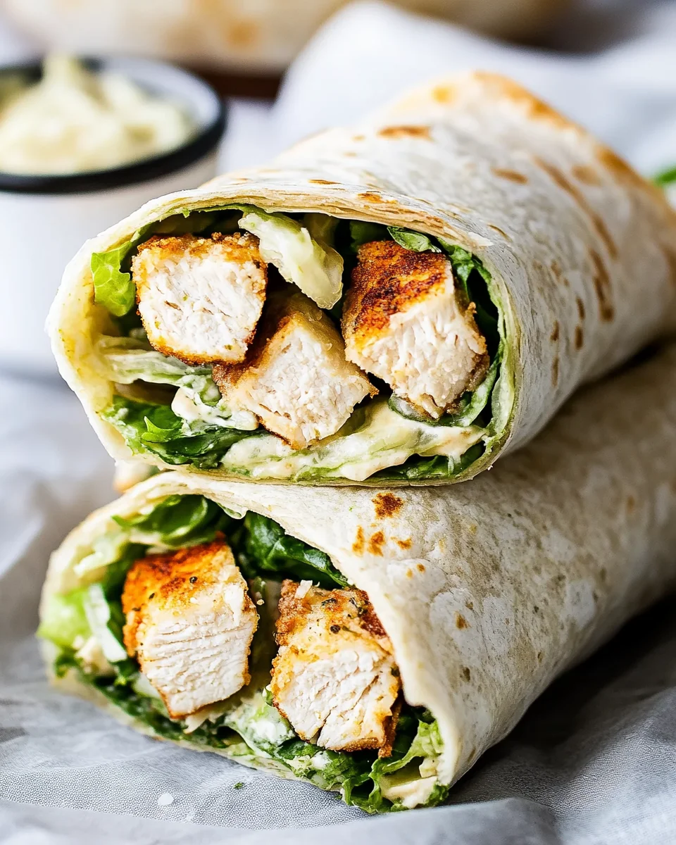Chicken Caesar Wraps Chicken