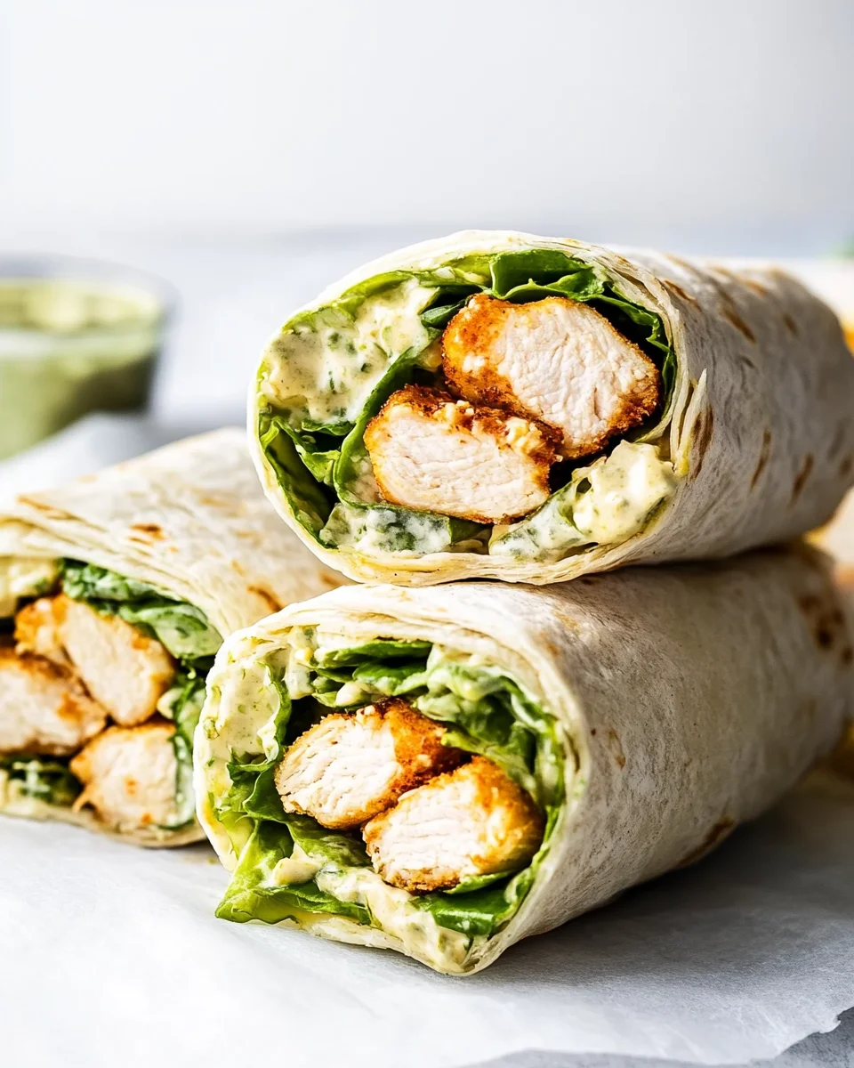 Chicken Caesar Wraps Chicken