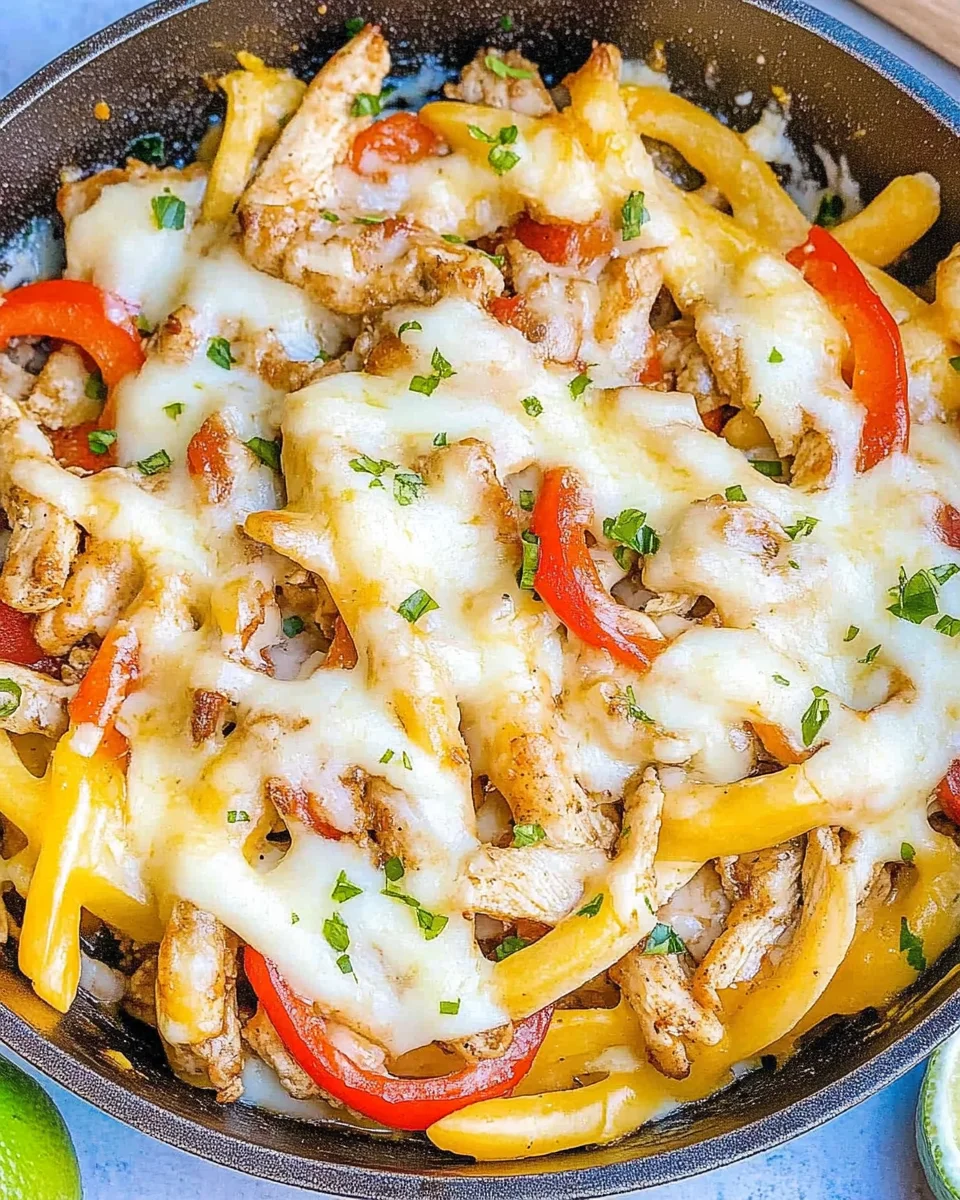 Chicken Cheesesteak Skillet Chicken Cheesesteak Skillet