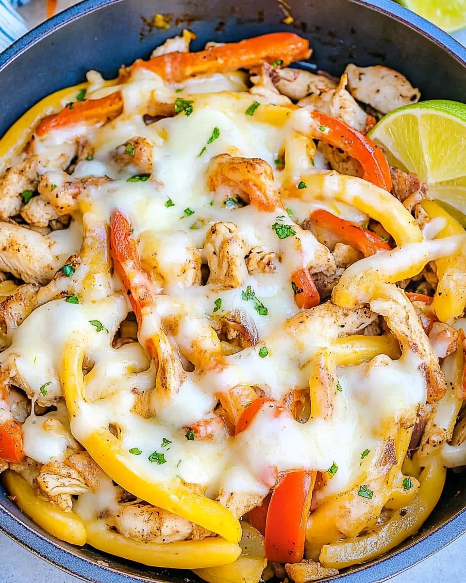 Chicken Cheesesteak Skillet Chicken