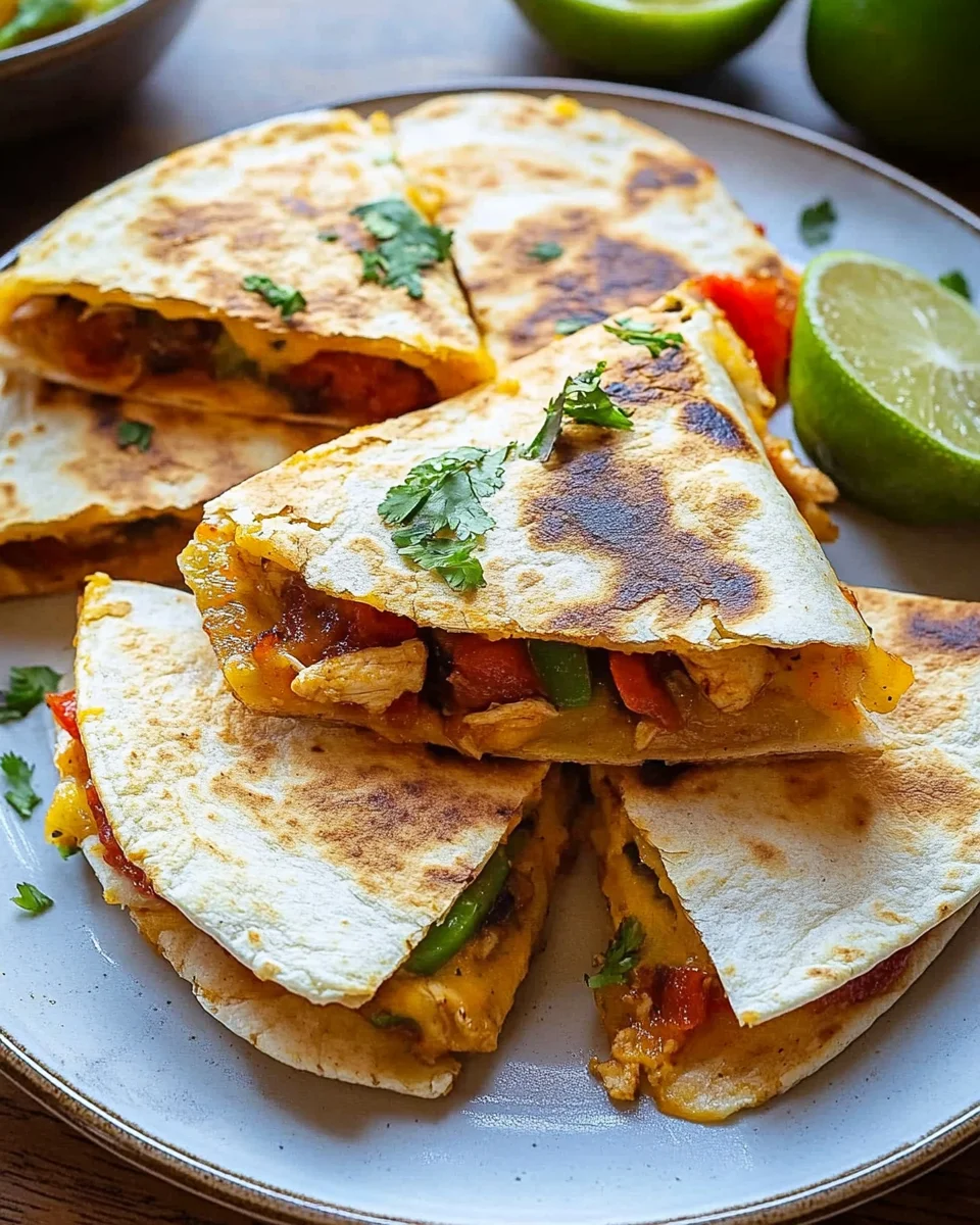 Chicken Fajita Quesadillas Chicken