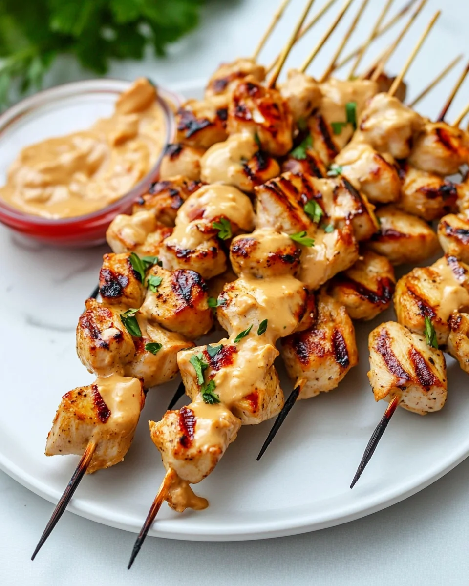 Chicken Satay with Peanut Sauce Chicken
