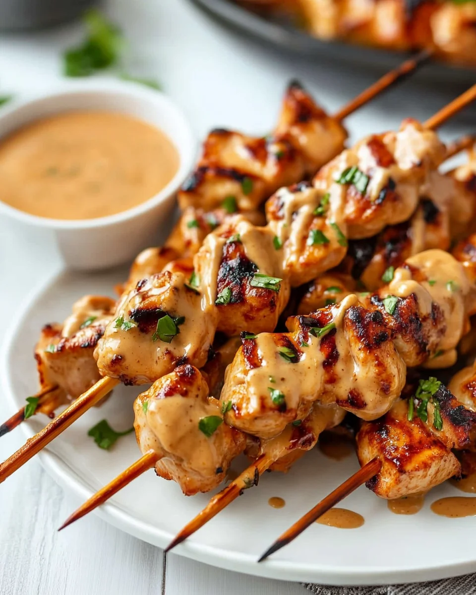 Chicken Satay with Peanut Sauce Chicken