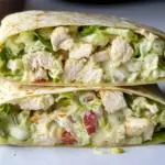 Chopped Chicken Caesar Salad Wrap