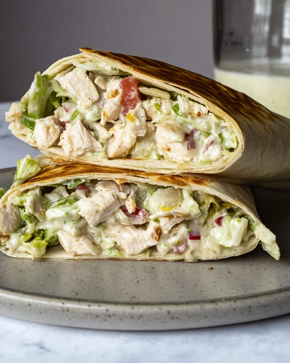 Chopped Chicken Caesar Salad Wrap Chopped
