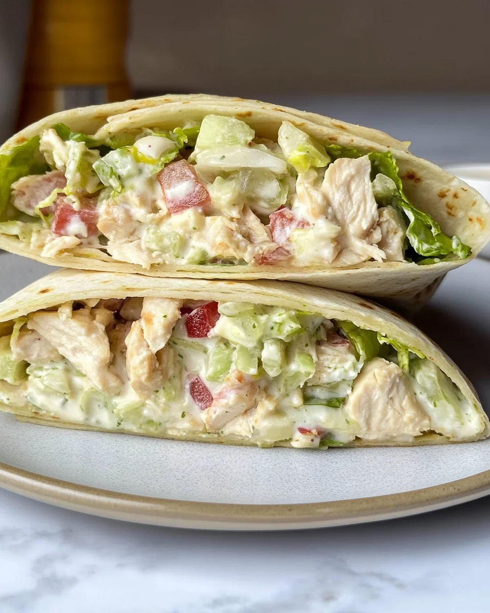 Chopped Chicken Caesar Salad Wrap Chopped