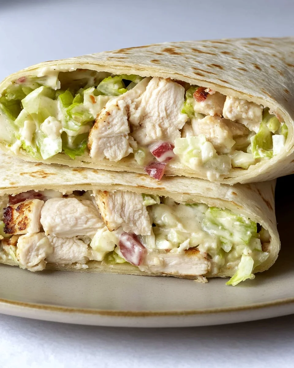 Chopped Chicken Caesar Salad Wrap Chopped