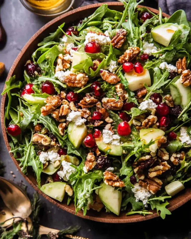 Christmas Salad with Honey Mustard Dressing