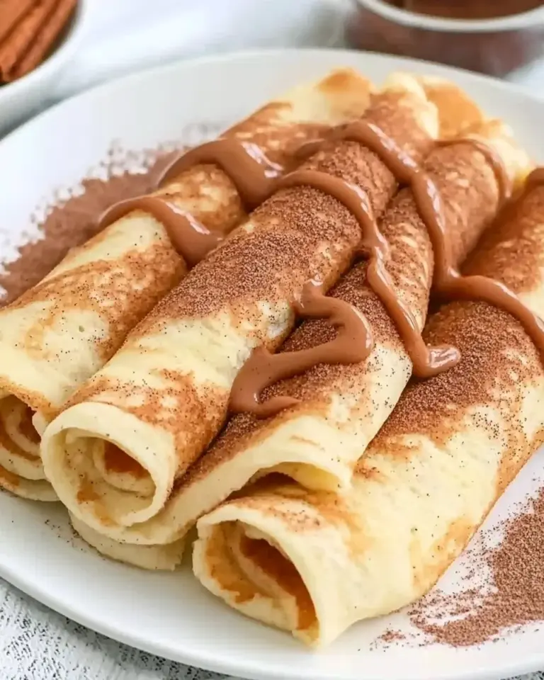 Cinnamon Roll Protein Crepes