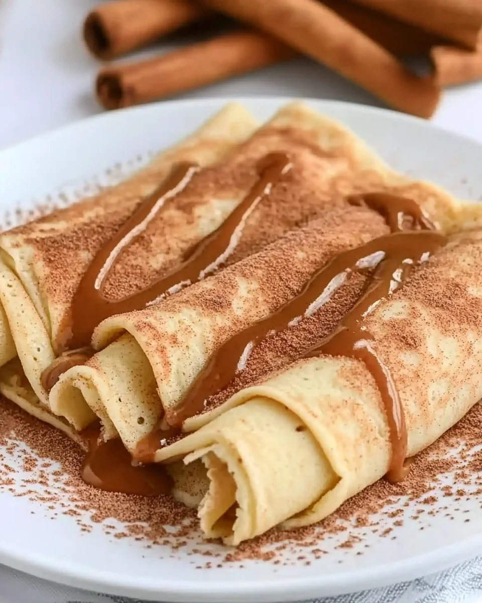 Cinnamon Roll Protein Crepes Cinnamon