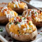Crack Chicken Stuffed Baked Potatoes
