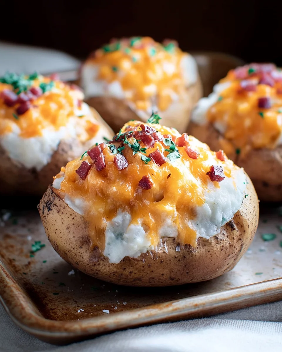 Crack Chicken Stuffed Baked Potatoes Crack