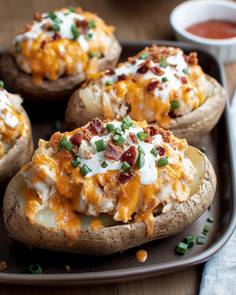 Crack Chicken Stuffed Baked Potatoes Crack