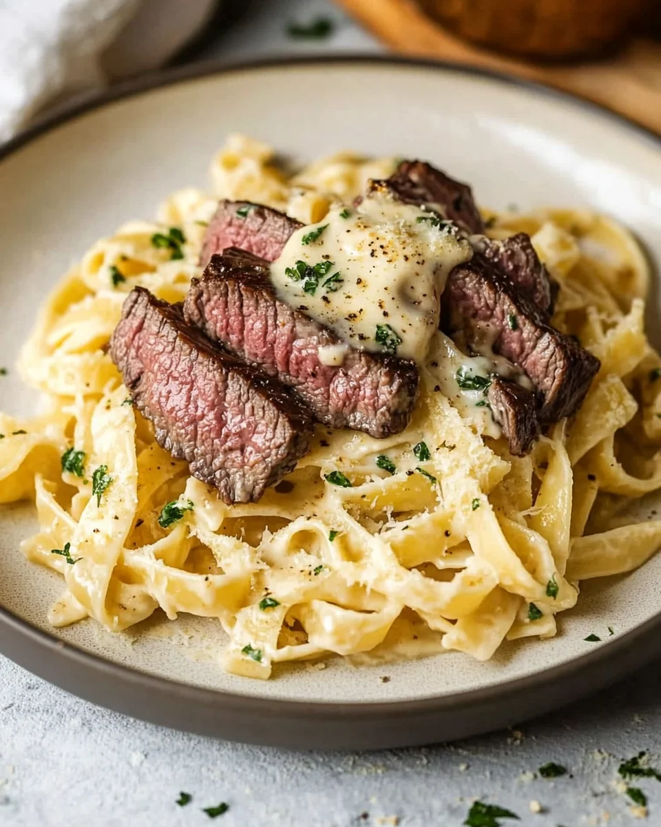Creamy Garlic Parmesan Steak Pasta Creamy Garlic Parmesan Steak Pasta