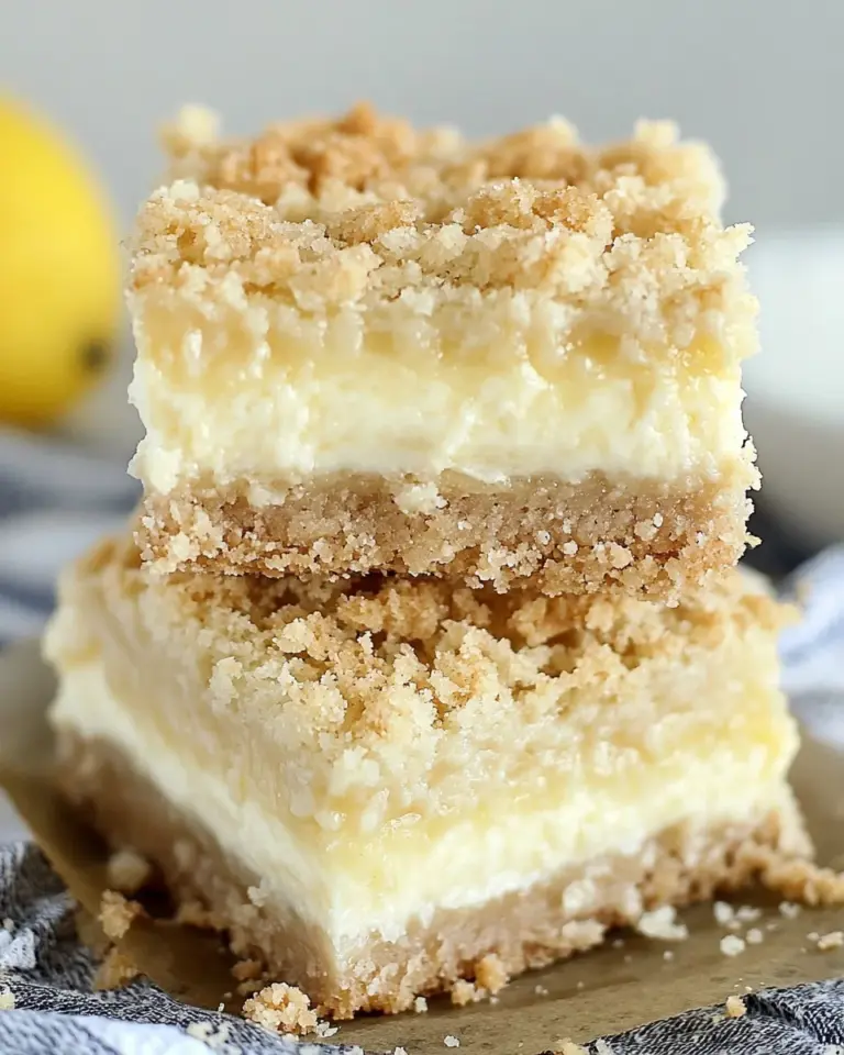 Creamy Lemon Cheesecake Crumb Bars