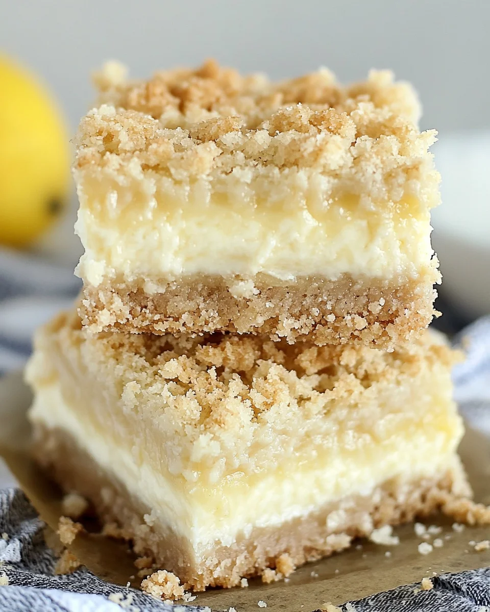 Creamy Lemon Cheesecake Crumb Bars 25 Creamy Lemon Cheesecake Crumb Bars