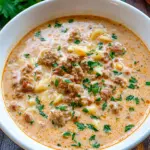 Creamy Parmesan Italian Sausage Ditalini Soup