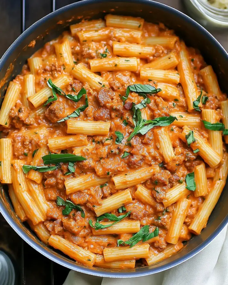 Creamy Sausage Rigatoni
