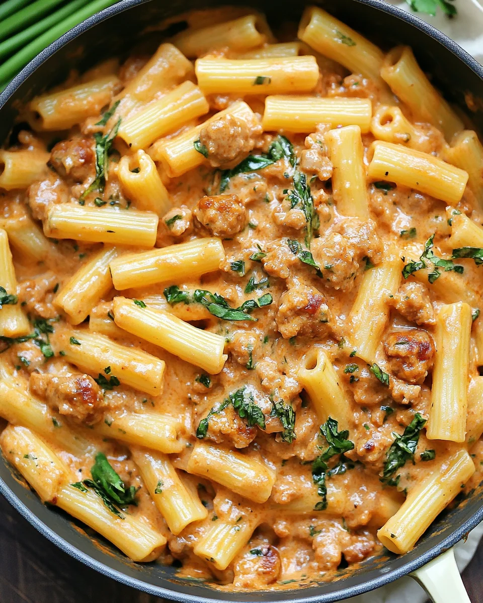 Creamy Sausage Rigatoni Creamy