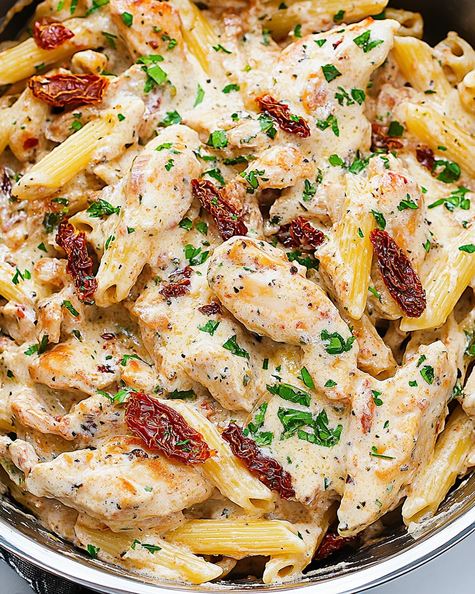 Creamy Sun-Dried Tomato Chicken Pasta Creamy Sun-Dried Tomato Chicken Pasta