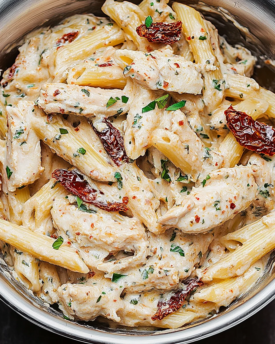 Creamy Sun-Dried Tomato Chicken Pasta Creamy