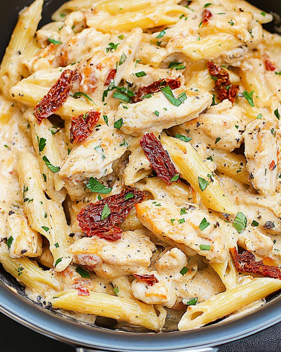 Creamy Sun-Dried Tomato Chicken Pasta Creamy