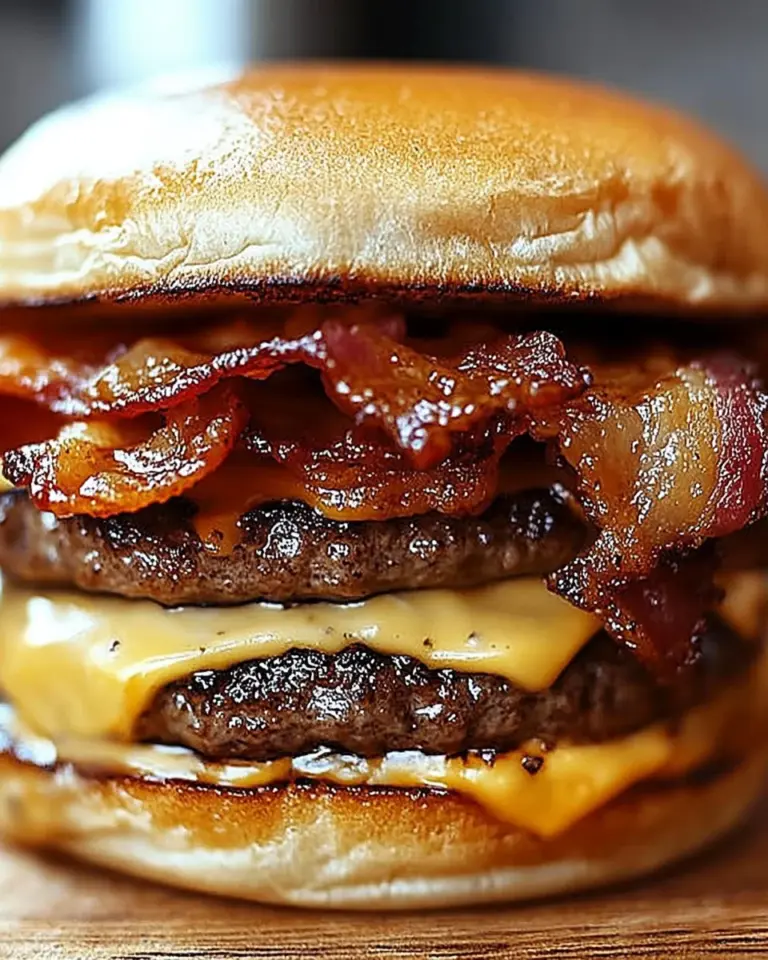 Crispy Bacon Burgers