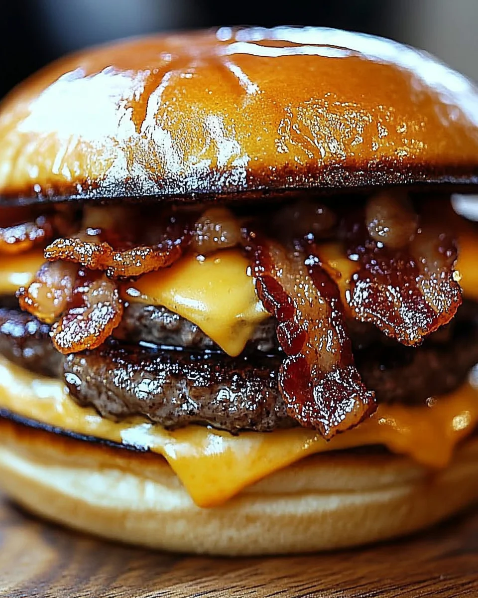 Crispy Bacon Burgers Crispy