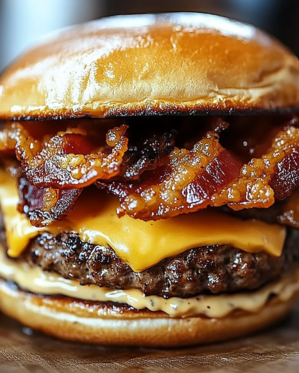 Crispy Bacon Burgers Crispy