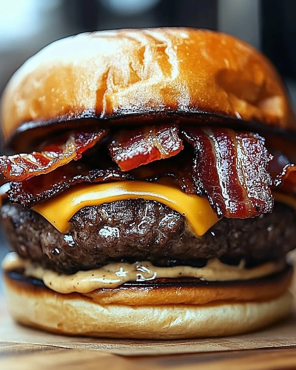 Crispy Bacon Burgers Crispy